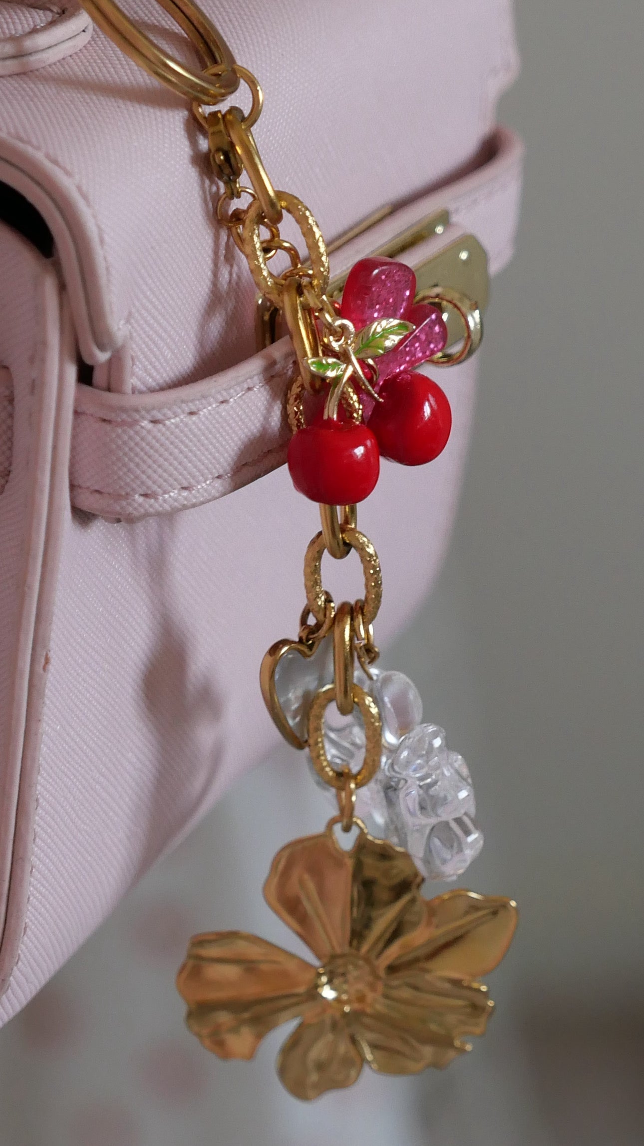 Bag charm cherry