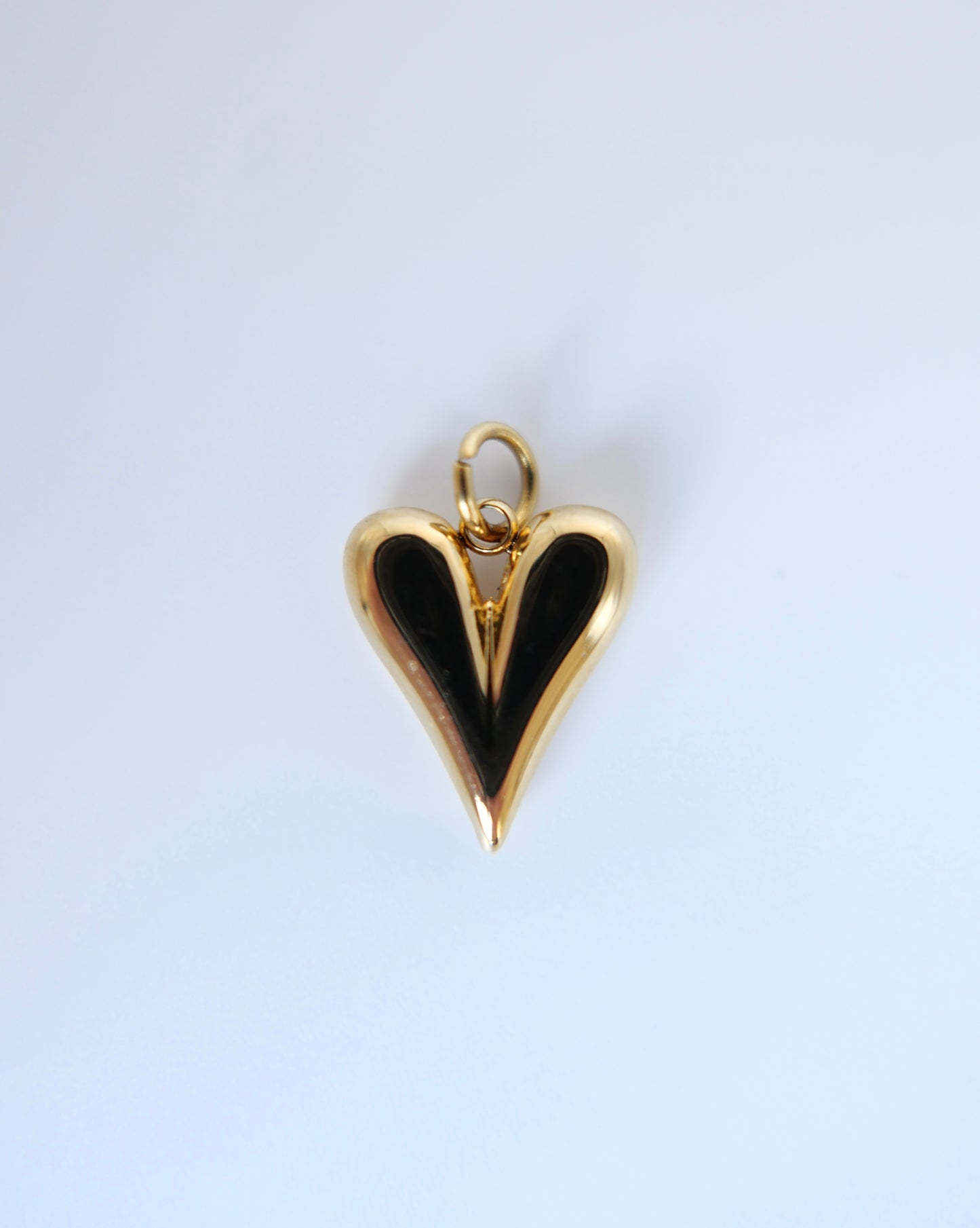 Gold heart charm 21