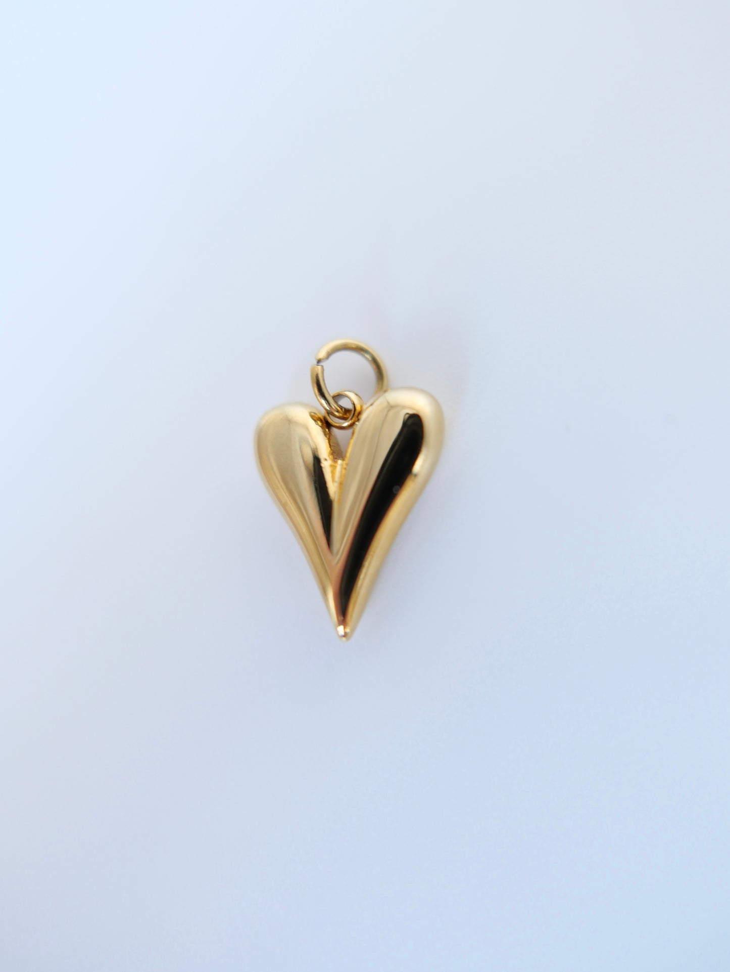 Gold heart charm 21