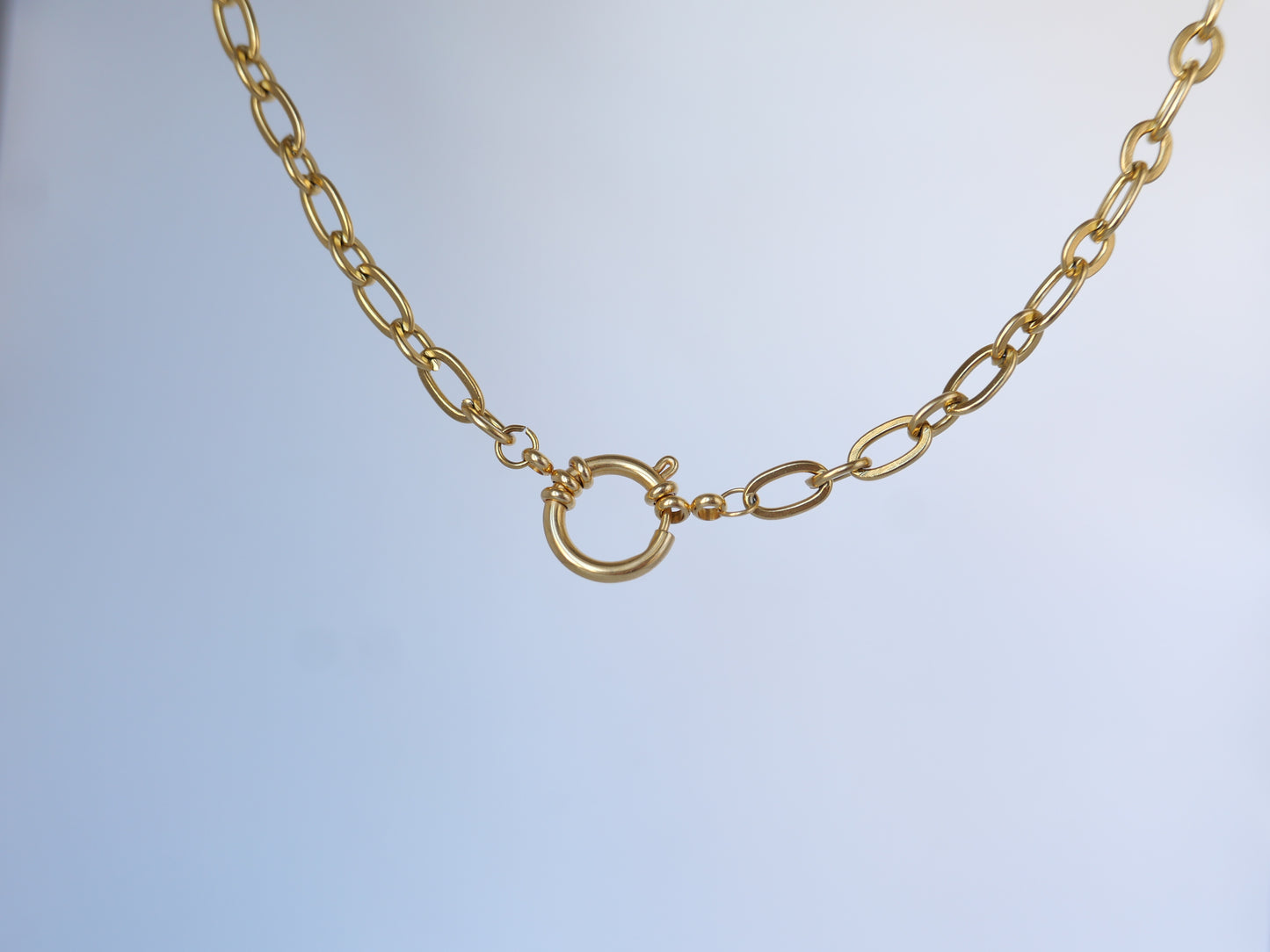 Collier maillons avec anneau