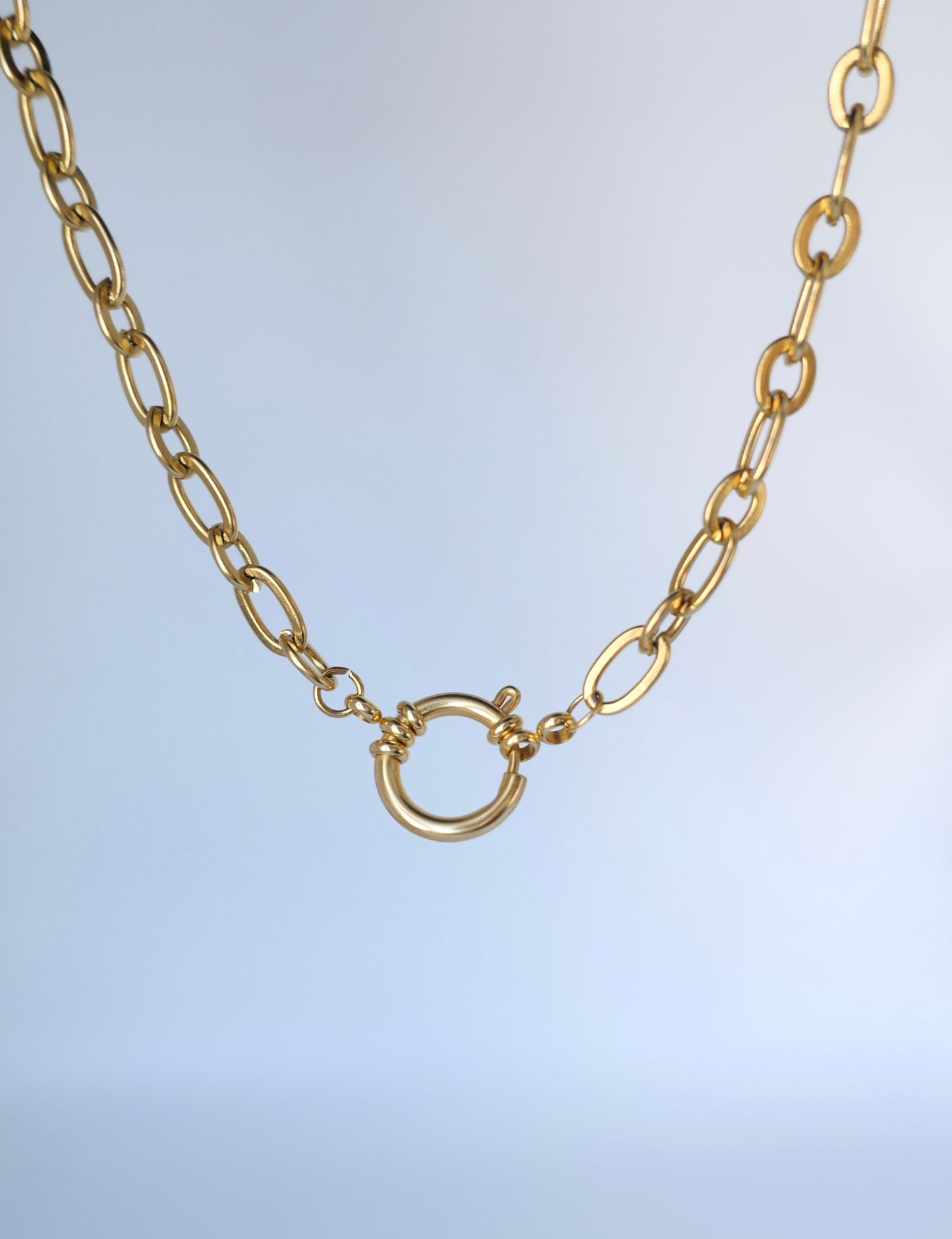 Collier maillons avec anneau