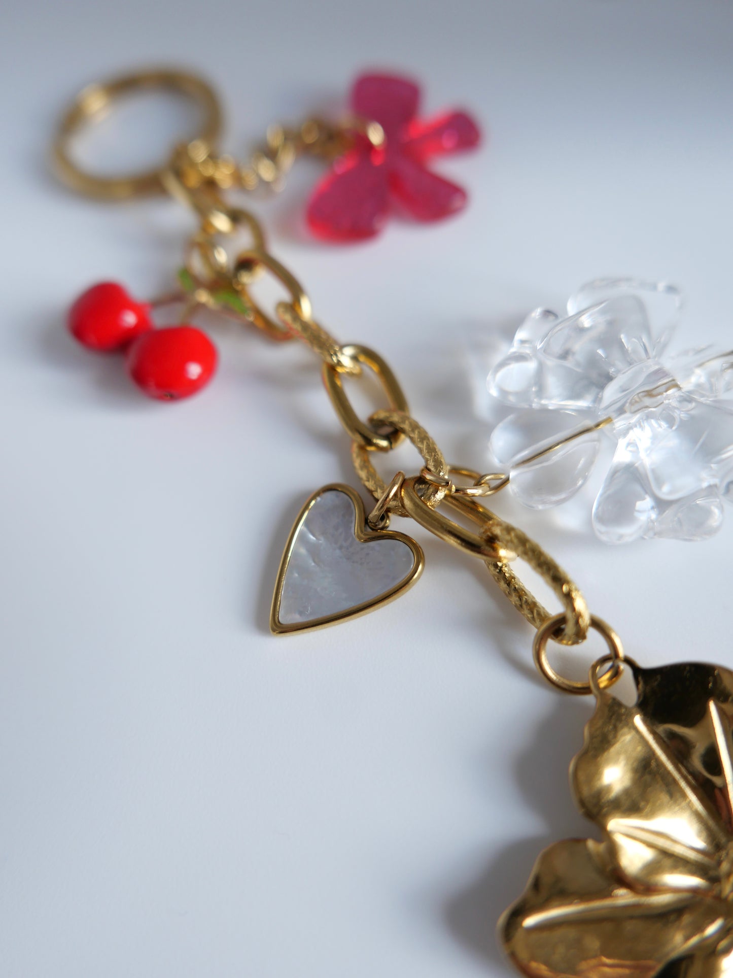 Bag charm cherry
