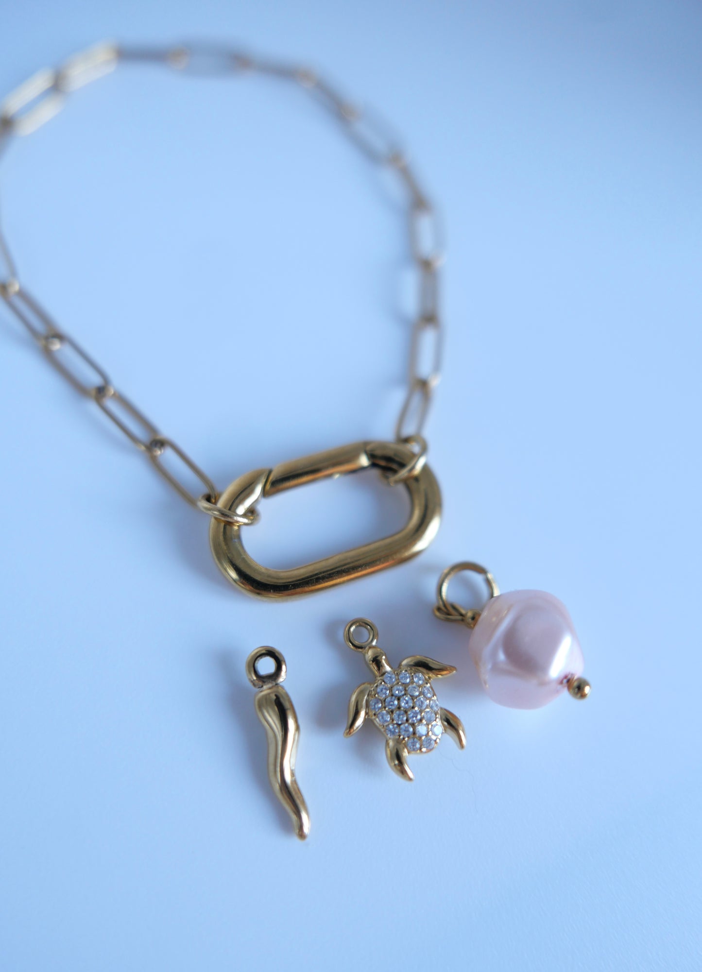 Bracelet anneaux ovale