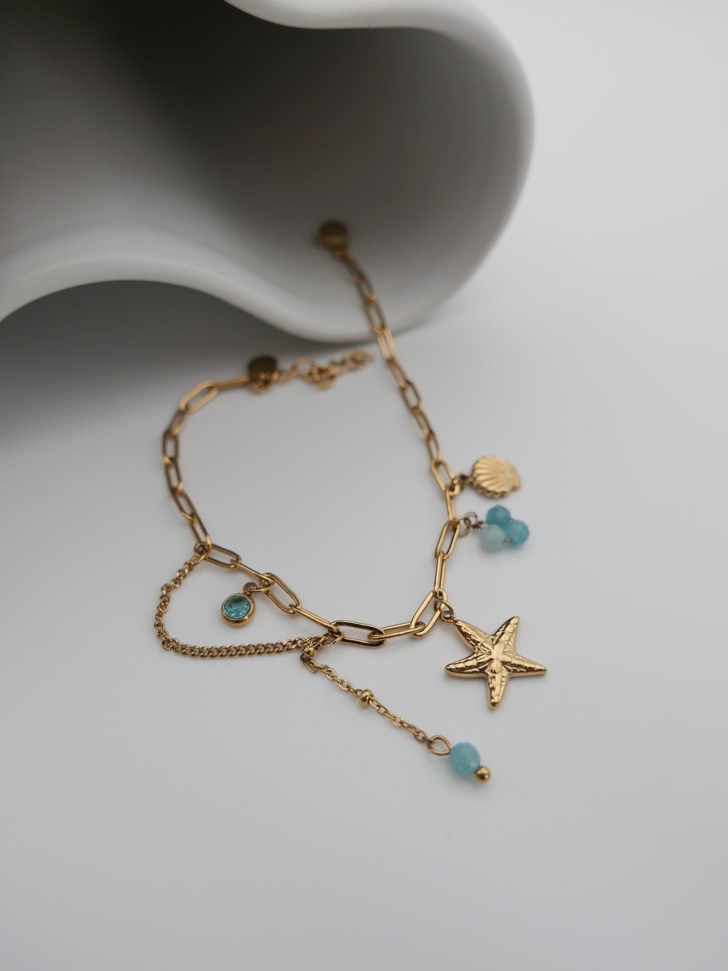 Bracelet breloques OCÉANE turquoise