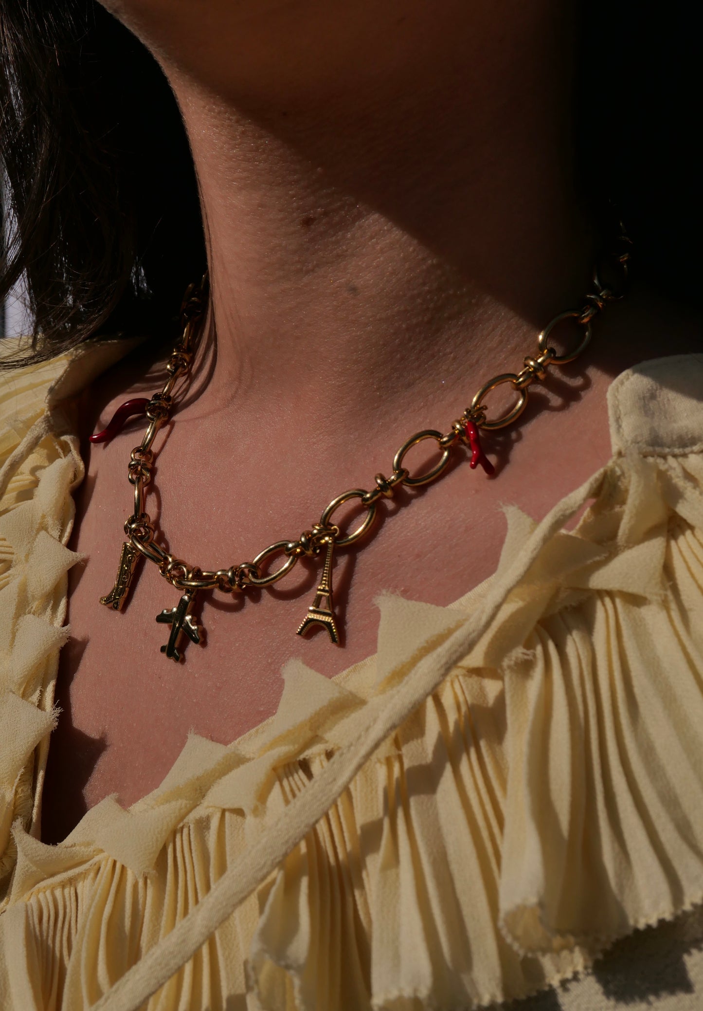 Collier maillons larges