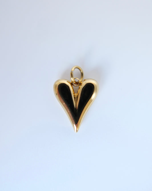 Gold heart charm 21