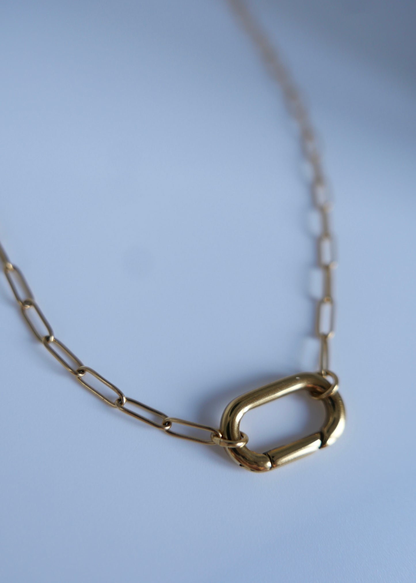 Collier trombone anneaux ovale