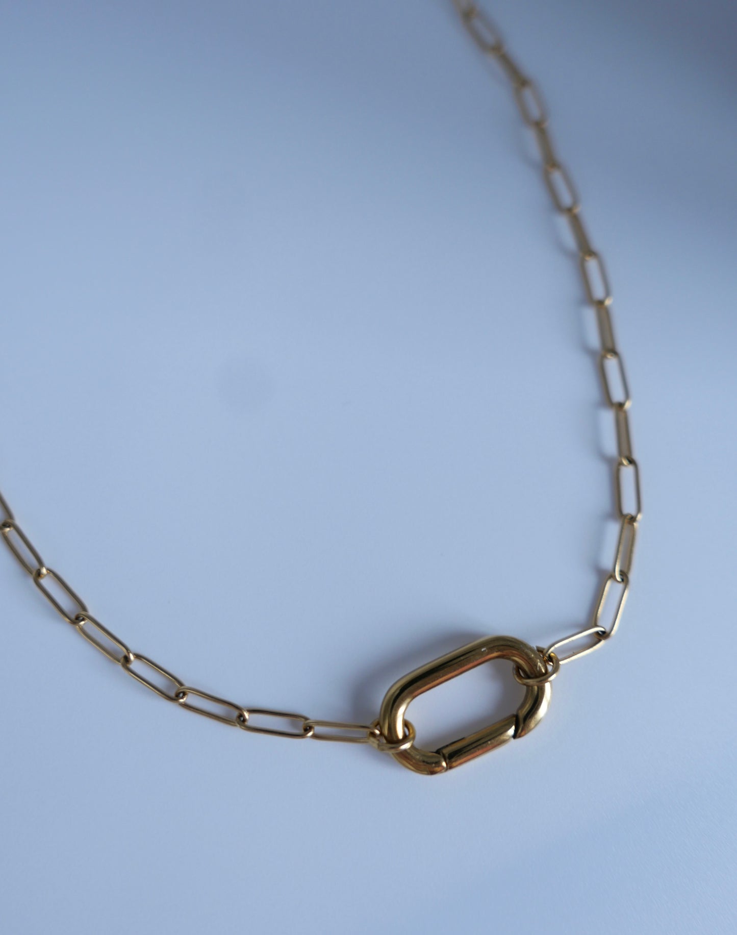 Collier trombone anneaux ovale