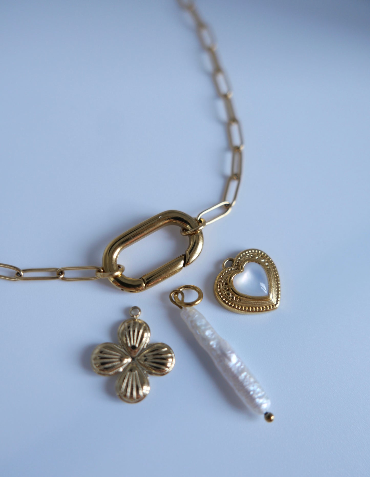 Collier trombone anneaux ovale