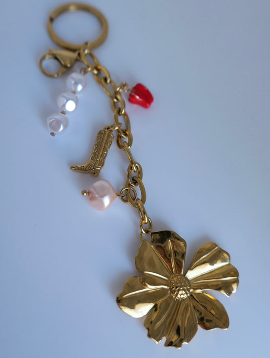 Bag charm Flower