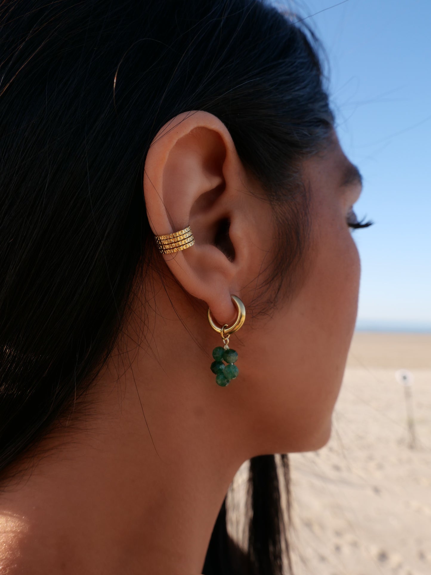 Boucles KAIA émeraude