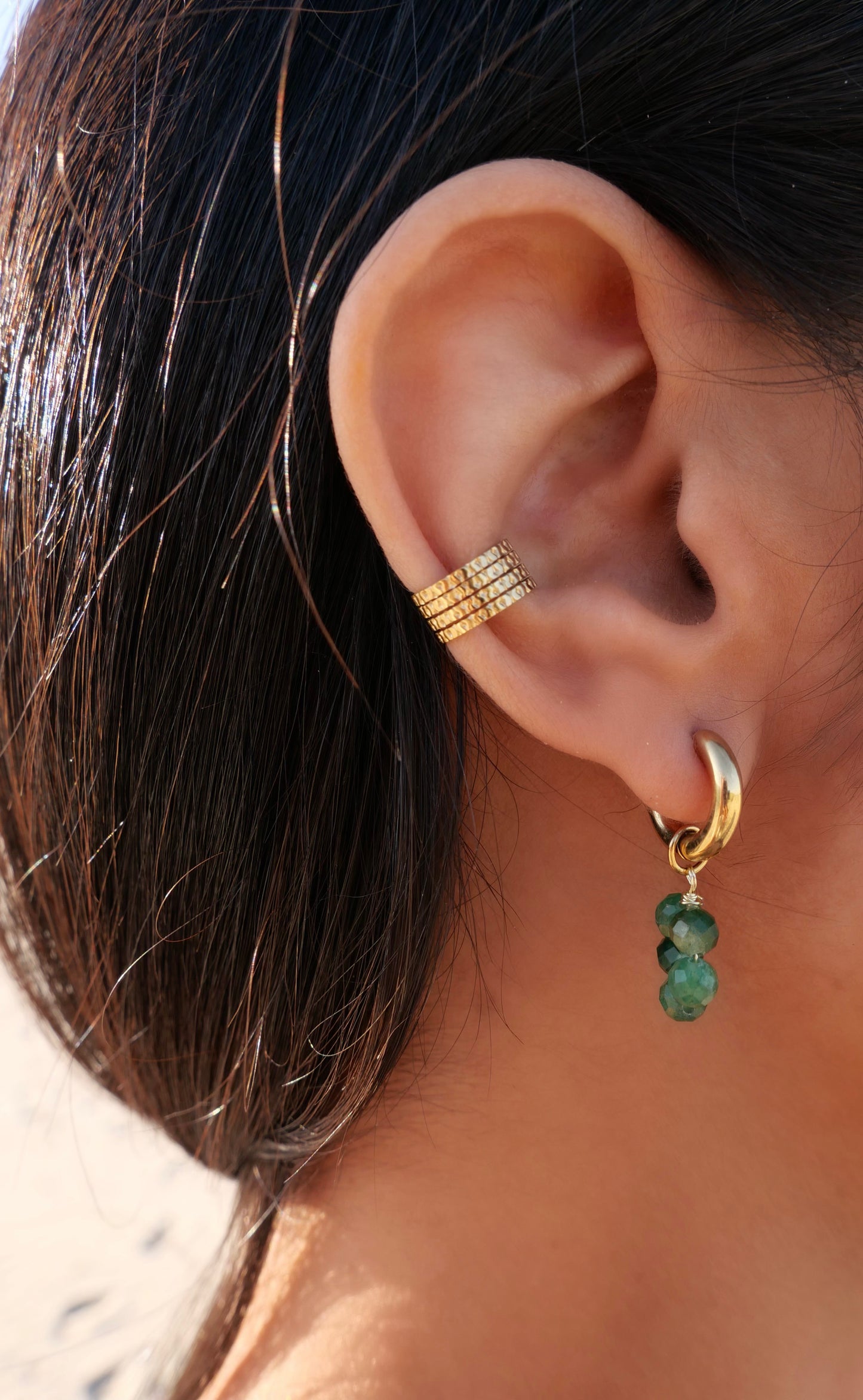 Boucles KAIA émeraude