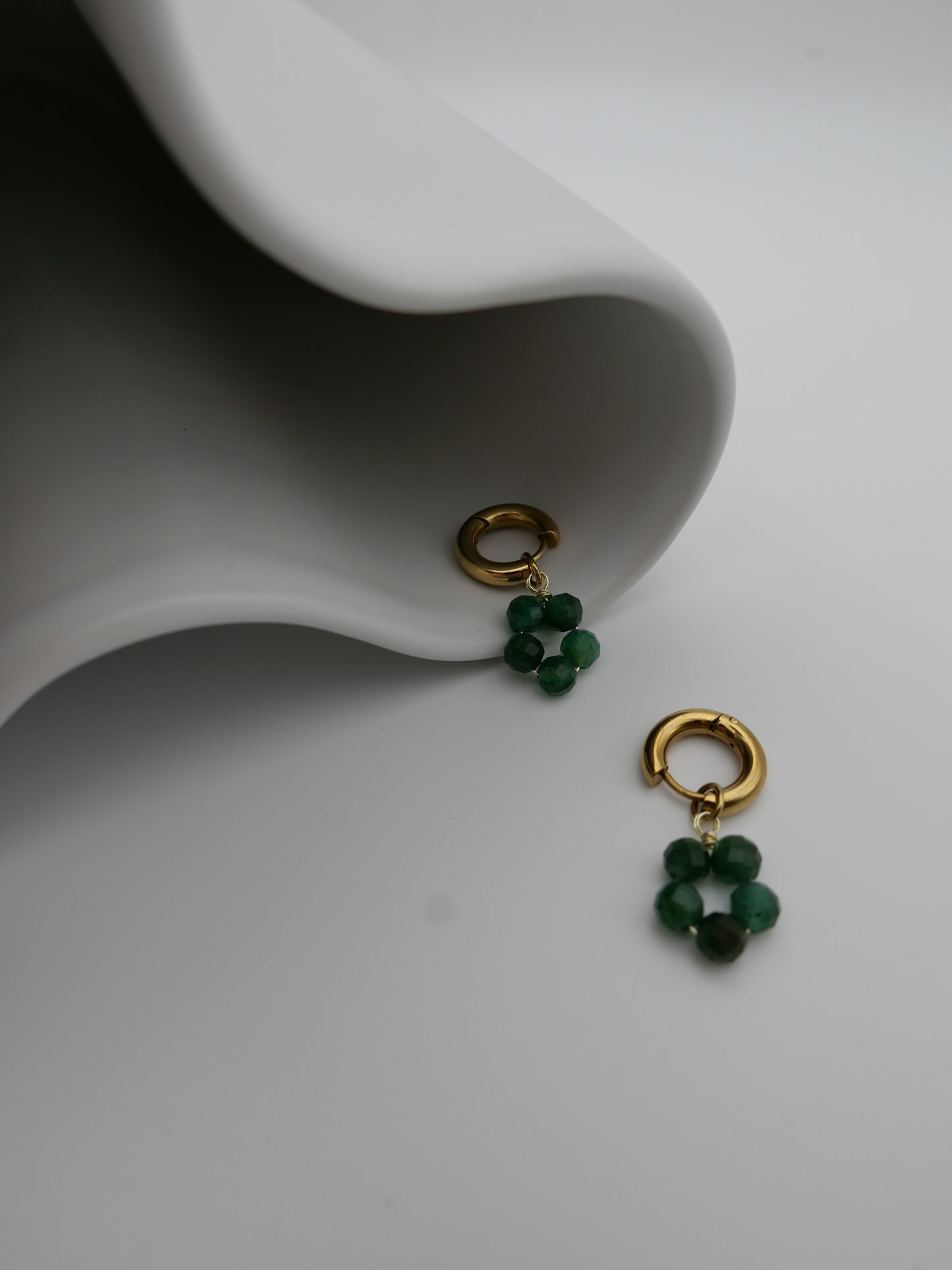 Boucles KAIA émeraude